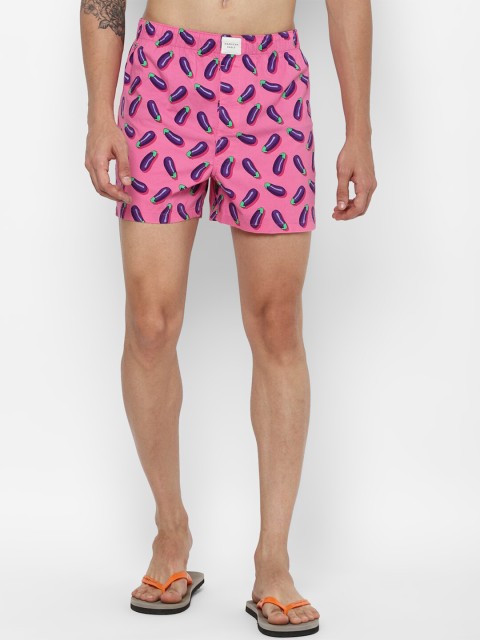 

AMERICAN EAGLE OUTFITTERS Men Pink Printed Boxers