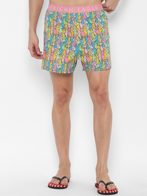 

AMERICAN EAGLE OUTFITTERS Men Pink Printed Boxers