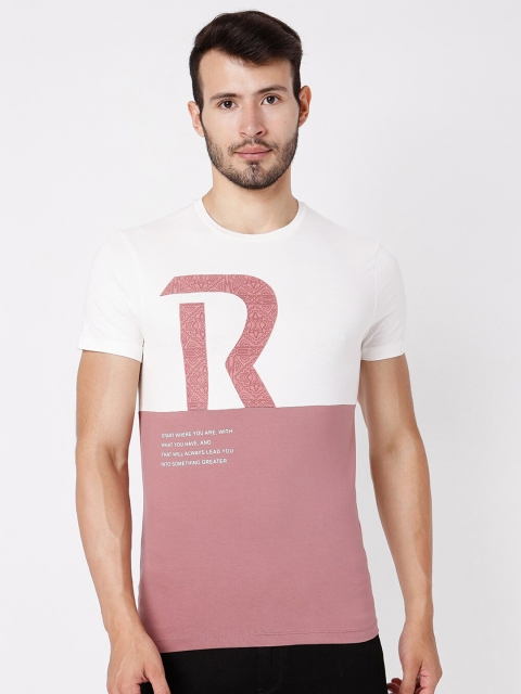 

Rex Straut Jeans Men Green Typography Printed Slim Fit T-shirt