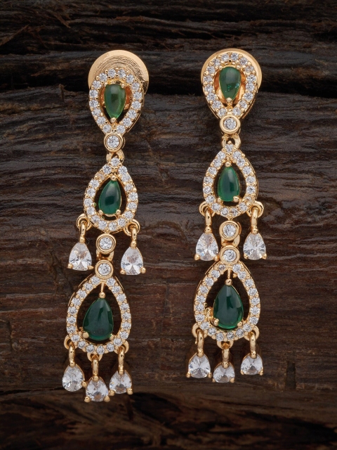 

Kushal's Fashion Jewellery Green Contemporary Drop Earrings