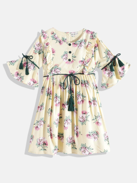 

Bella Moda Yellow Floral Dress