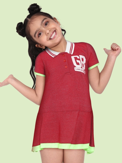 

GAME BEGINS Girls Assorted Cotton Drop-Waist Dress