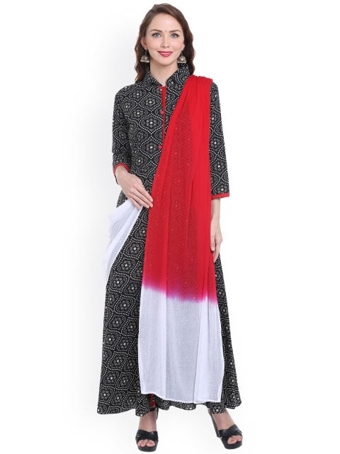 

Dupatta Bazaar Red & White Tie-Dyed Chiffon Dupatta