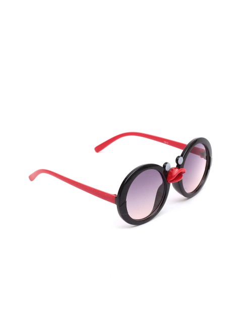 

Lil Lollipop Unisex Kids Grey Lens & Black Round Sunglasses with UV Protected Lens