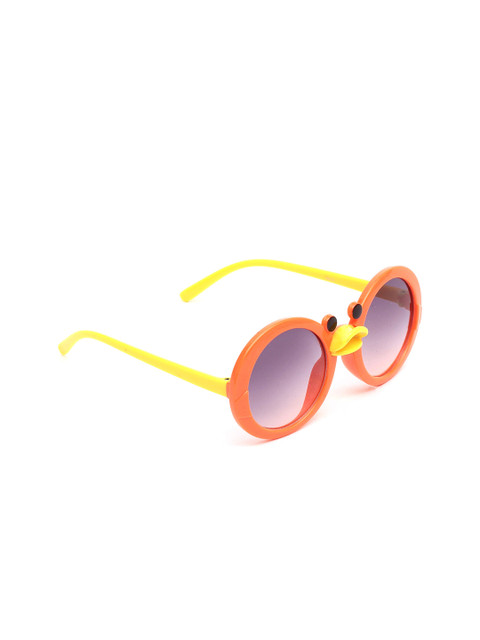 

Lil Lollipop Unisex Kids Grey Lens & Orange Round Sunglasses with UV Protected Lens
