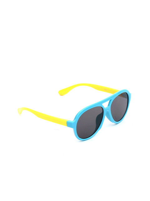 

Lil Lollipop Unisex Kids Grey Lens & Blue Aviator Sunglasses with UV Protected Lens