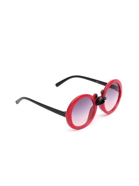

Lil Lollipop Unisex Kids Grey Lens & Red Round Sunglasses with UV Protected Lens