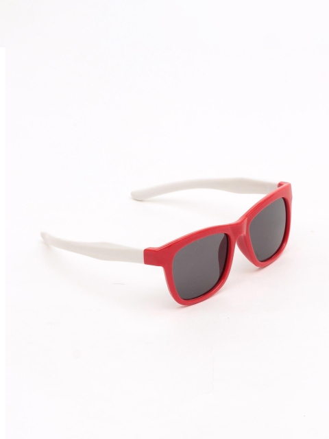 

Lil Lollipop Unisex Kids Grey Lens & Red Wayfarer Sunglasses with UV Protected Lens