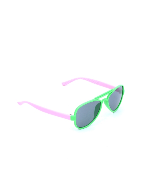 

Lil Lollipop Unisex Kids Grey Lens & Green Aviator Sunglasses with UV Protected Lens
