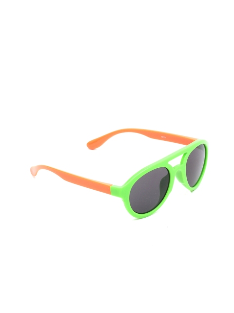 

Lil Lollipop Unisex Kids Grey Lens & Green Aviator Sunglasses with UV Protected Lens