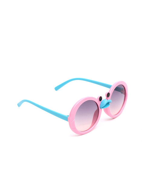 

Lil Lollipop Unisex Kids Grey Lens & Pink Round Sunglasses with UV Protected Lens