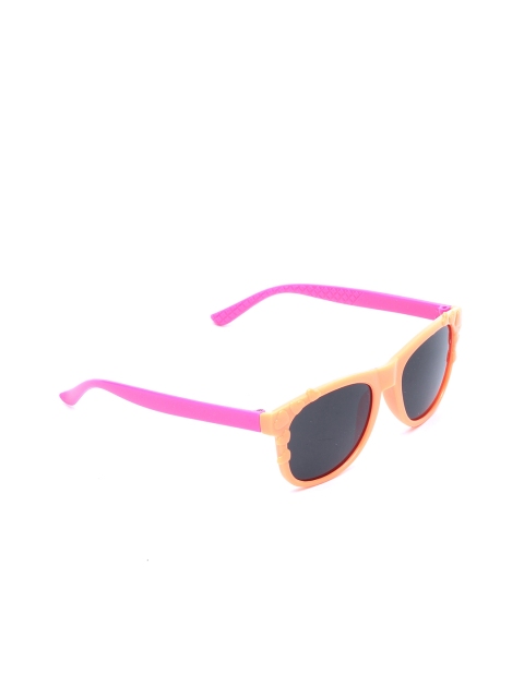 

Lil Lollipop Unisex Kids Black Lens & Orange Wayfarer Sunglasses with UV Protected Lens