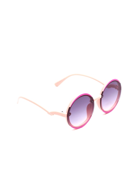 

Lil Lollipop Unisex Kids Grey Lens & Pink Round Sunglasses with UV Protected Lens, Peach