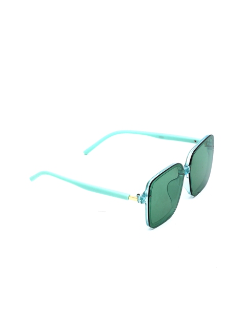 

Lil Lollipop Unisex Kids Green Lens & Green Square Sunglasses with UV Protected Lens