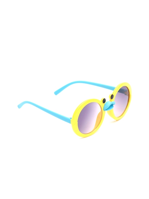 

Lil Lollipop Unisex Kids Grey Lens & Yellow Round Sunglasses with UV Protected Lens