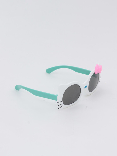 

Lil Lollipop Girls Grey Lens & White Cateye Sunglasses with UV Protected Lens
