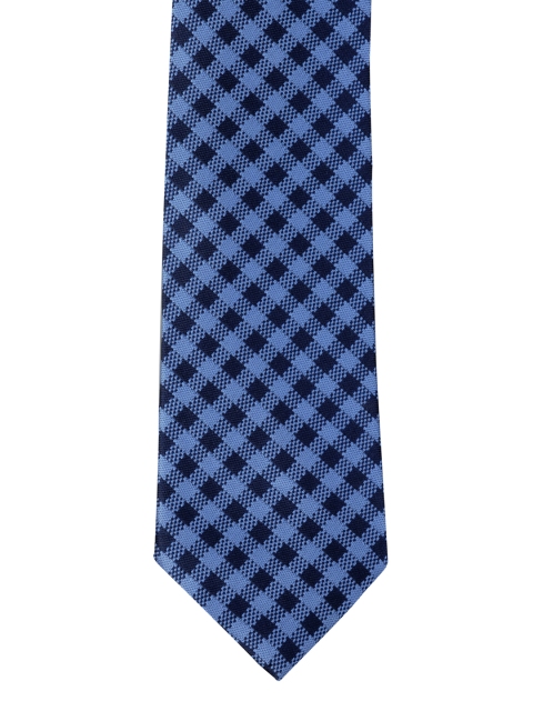 

Alvaro Castagnino Blue & Black Checked Tie