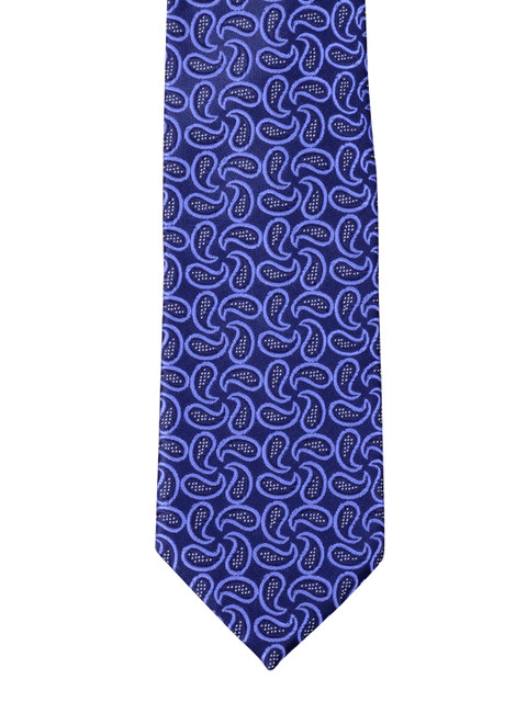 

Alvaro Castagnino Blue Paisley Pattern Tie