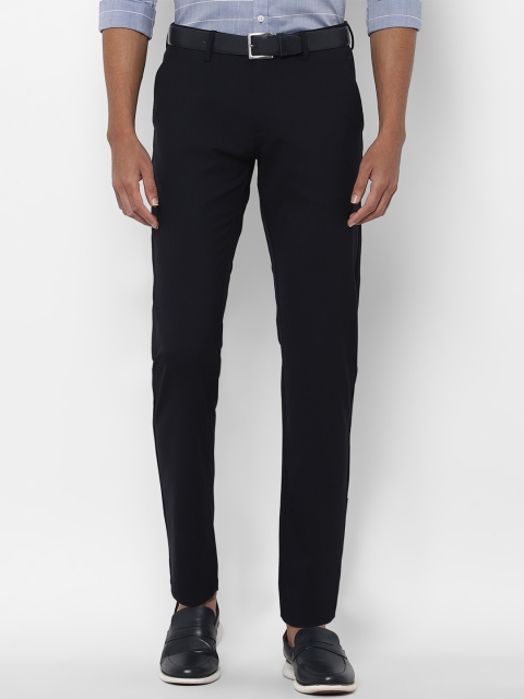 

Allen Solly Men Black Slim Fit Trousers