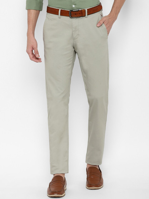 

Allen Solly Men Green Slim Fit Trousers