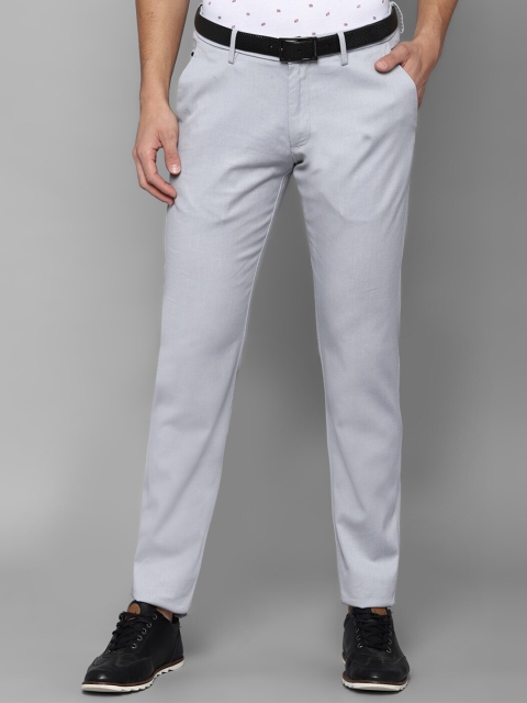 

Allen Solly Men Grey Solid Slim Fit Trouser