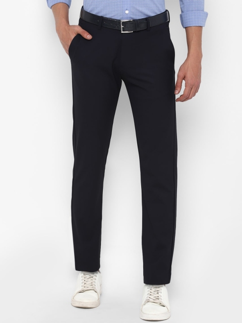 

Allen Solly Men Black Solid Slim Fit Trousers