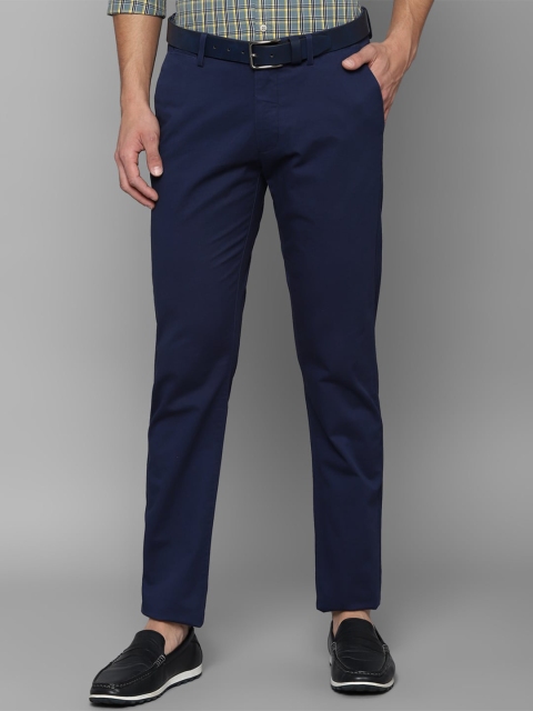 

Allen Solly Men Navy Blue Slim Fit Formal Trousers