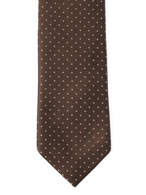 

Alvaro Castagnino Brown Dotted Tie