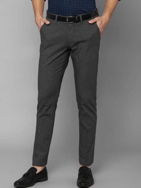 

Louis Philippe Sport Men Grey Textured Slim Fit Trousers