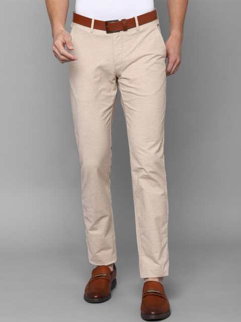 

Louis Philippe Sport Men Cream-Coloured Slim Fit Trousers