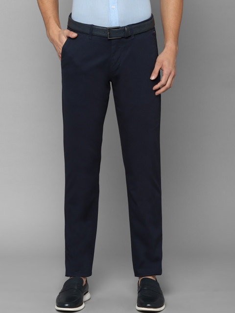 

Louis Philippe Sport Men Navy Blue Pure Cotton Slim Fit Trousers