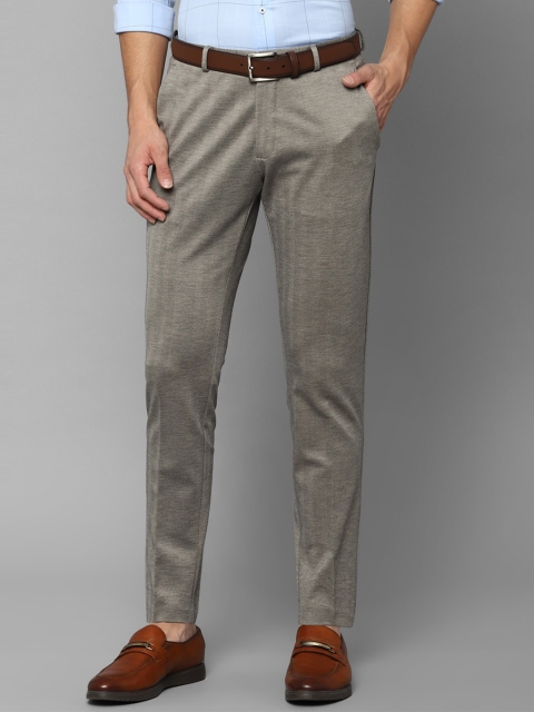 

Louis Philippe Sport Men Grey Textured Slim Fit Trousers