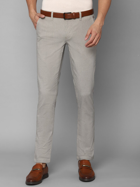

Louis Philippe Sport Men Grey Textured Slim Fit Trousers