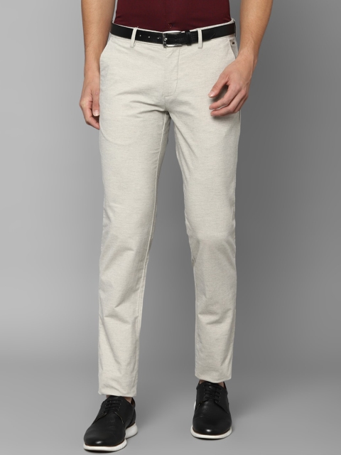 

Louis Philippe Sport Men Cream-Coloured Solid Slim Fit Trouser