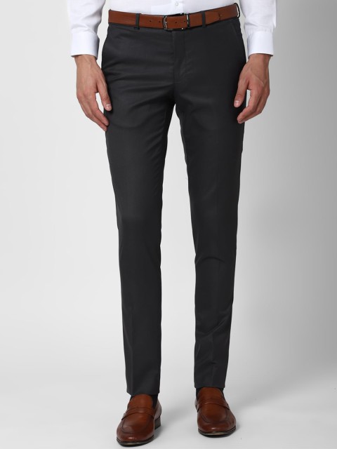 

Van Heusen Men Black Slim Fit Trousers