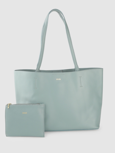 

IYKYK Green Oversized Structured Tote Bag