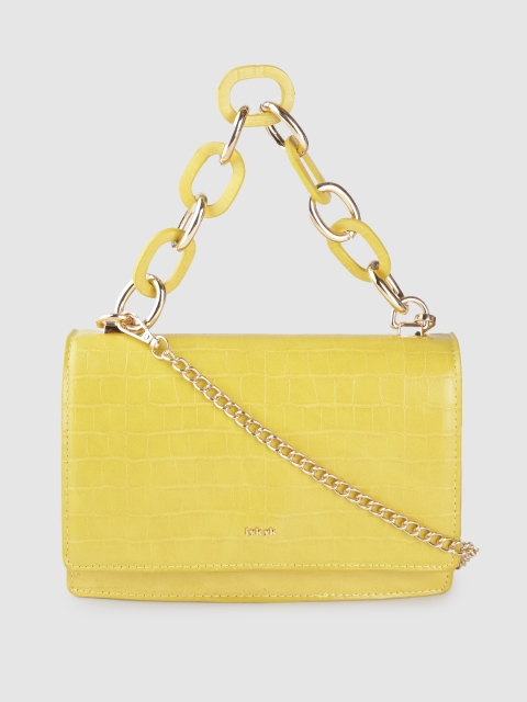 

IYKYK Lime Green Textured Structured Handheld Bag