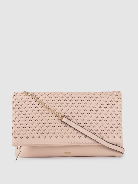 

IYKYK Pink Textured Structured Sling Bag
