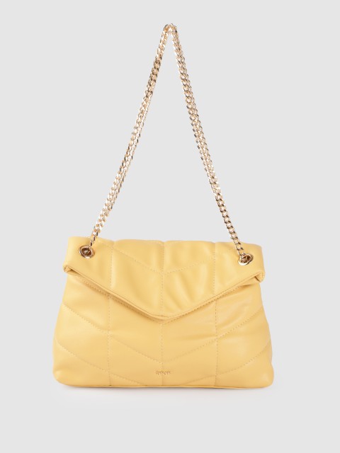 

IYKYK Yellow Structured Sling Bag