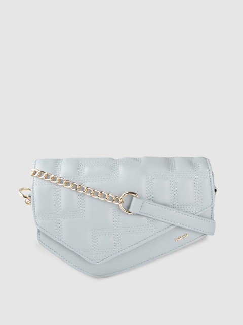

IYKYK Blue Textured Structured Sling Bag