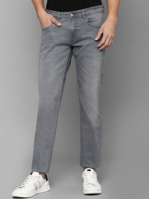 

Allen Solly Men Grey Slim Fit Low Distress Heavy Fade Jeans