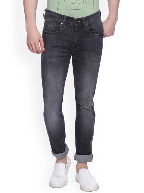

Basics Men Grey Super Skinny Fit Low-Rise Clean Look Jeans
