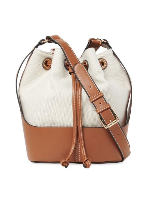 

Forever New Multicoloured PU Bucket Sling Bag with Tasselled, Multi