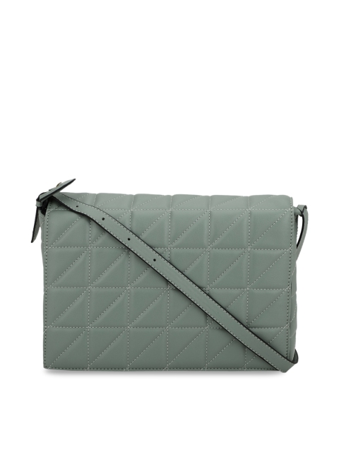 

Allen Solly Woman Grey Geometric PU Shopper Sling Bag with Quilted