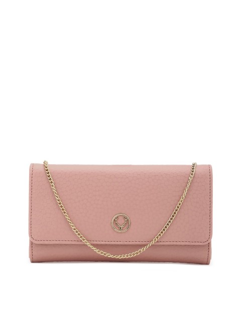 

Allen Solly Woman Pink Textured PU Structured Sling Bag