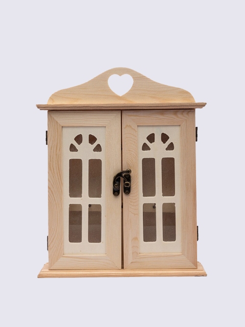 

MARKET99 Brown House Shape 6 Hooks Key Holders