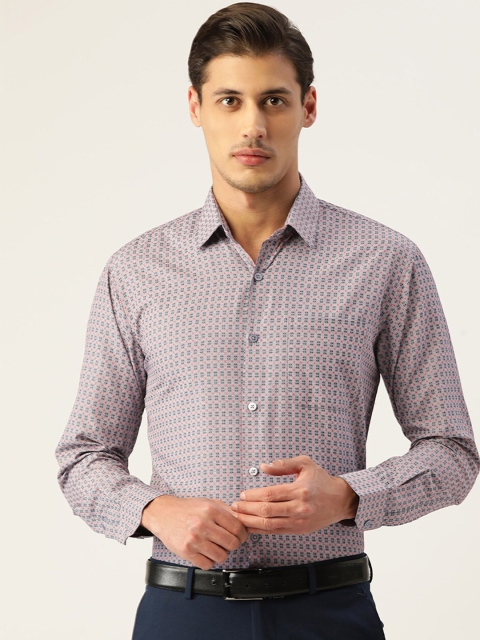

JAINISH Men Cotton Grey Comfort Printed Formal Shirt