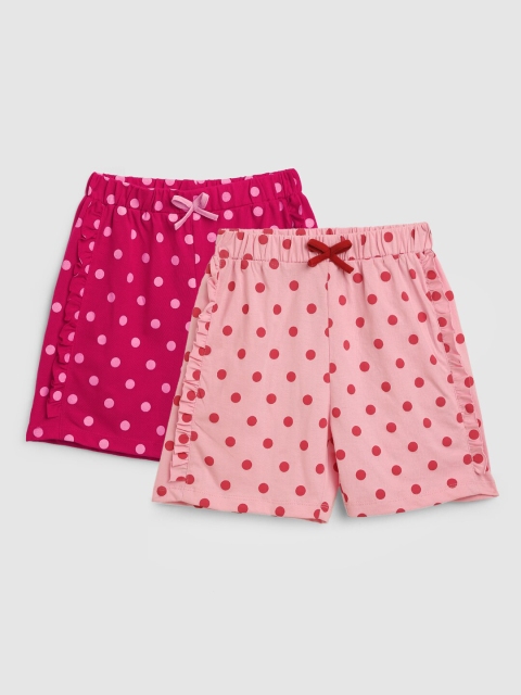 

YK Girls Multicoloured Printed Shorts, Multi
