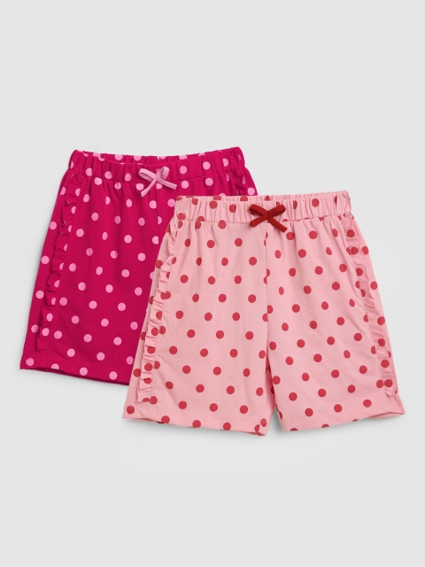 

YK Girls Multicoloured Printed Shorts, Multi