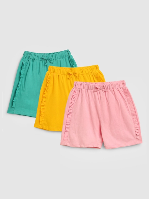 

YK Girls Multicoloured Shorts, Multi